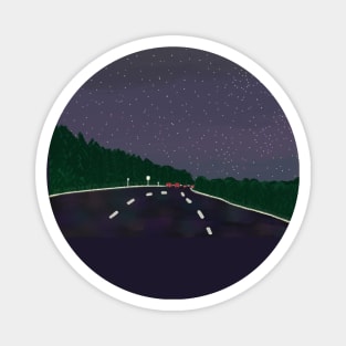 starry road Magnet